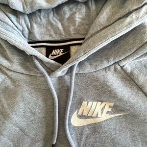 Nike Hooded sweatshirt, blue, excellent condition, looks brand new, size Large.